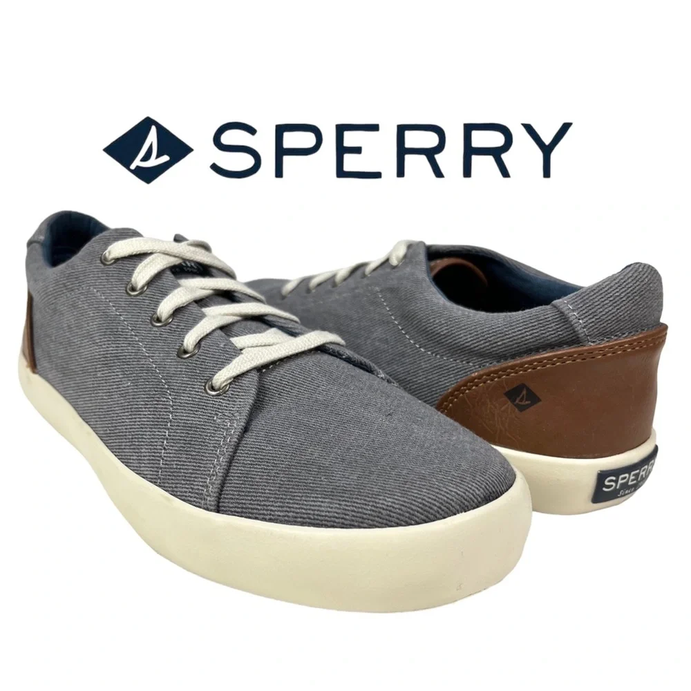 Sperry | Youth Boy 5 Tuck LTT‎ Memory Foam Lace-Up Canvas Sneaker Shoe SCK261763